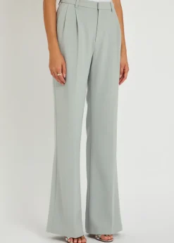 Lucian pleated wide-leg woven trousers