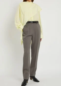 Lucia slim-leg wool trousers