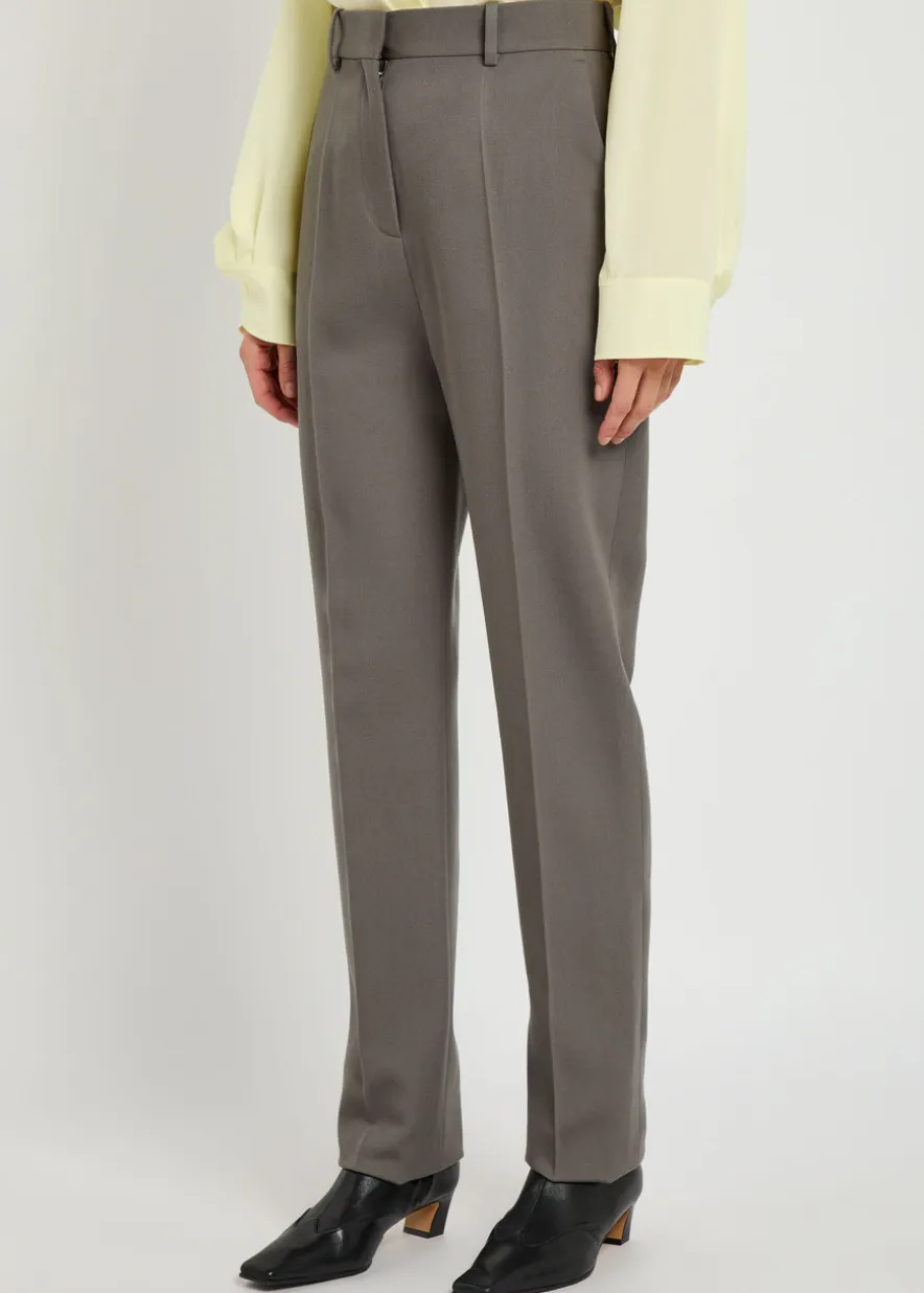 Lucia slim-leg wool trousers