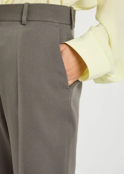 Lucia slim-leg wool trousers