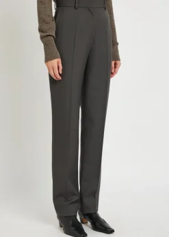 Lucia slim-leg wool trousers