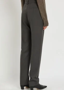 Lucia slim-leg wool trousers