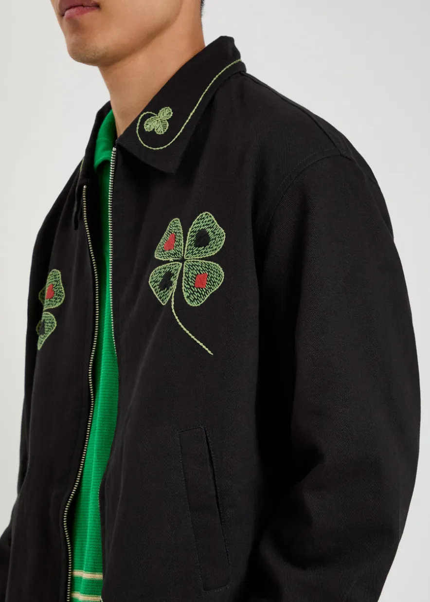 Lucky Draw embroidered twill jacket