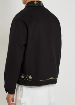 Lucky Draw embroidered twill jacket