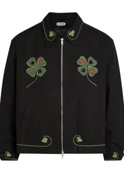 Lucky Draw embroidered twill jacket