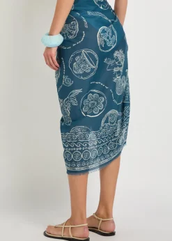 Lucky printed cotton pareo
