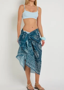 Lucky printed cotton pareo
