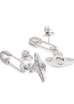 Lucrece safety pin drop earrings