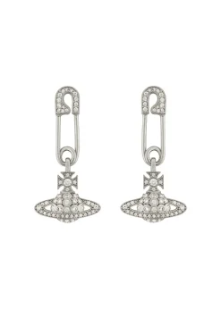 Lucrece safety pin drop earrings