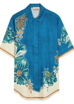 Luda printed linen shirt