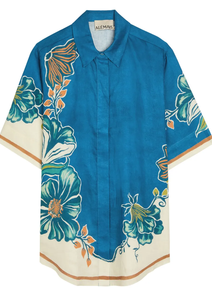 Luda printed linen shirt