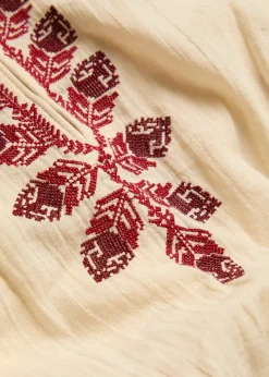 Ludy embroidered cotton mini dress