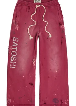 Luke printed distressed cotton sweatpants