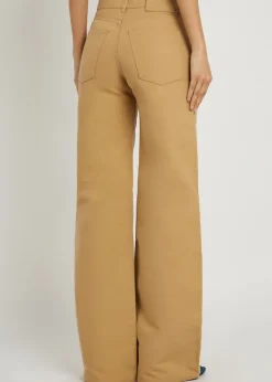 Luke wide-leg cotton trousers