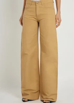 Luke wide-leg cotton trousers