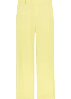 Lula flared-leg linen-blend trousers