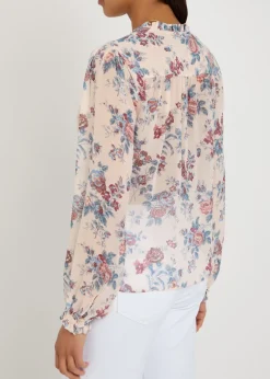 Lula floral silk-chiffon blouse
