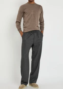 Lundy fine-knit merino wool jumper