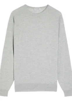 Lundy fine-knit merino wool jumper
