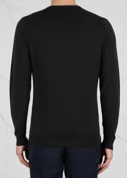 Lundy fine-knit wool jumper