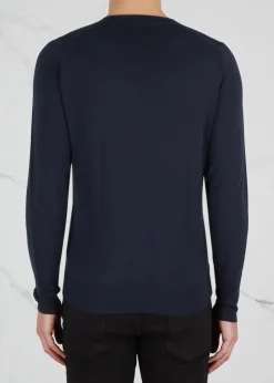 Lundy fine-knit wool jumper