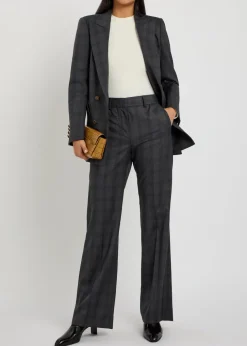 Lundy plaid wool trousers