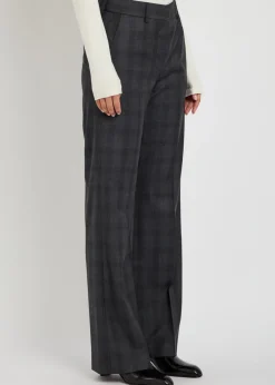 Lundy plaid wool trousers