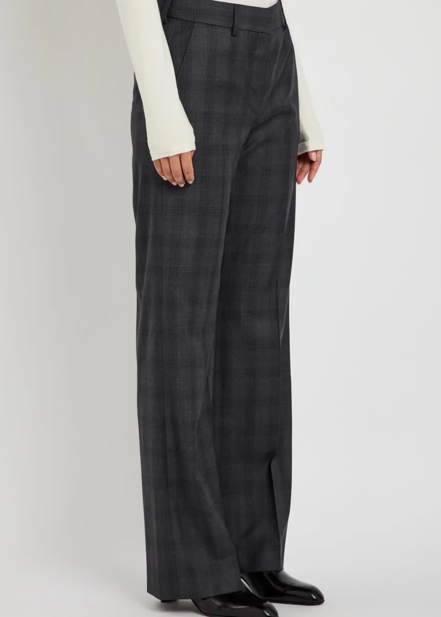 Lundy plaid wool trousers