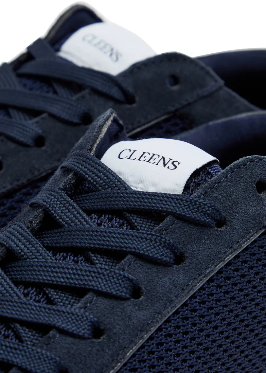 Luxor Slim panelled mesh-knit sneakers