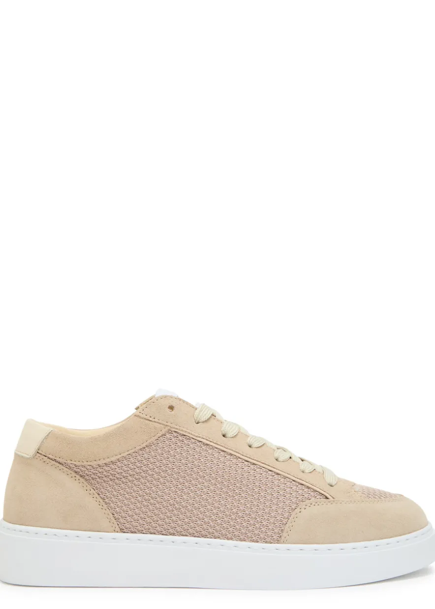 Luxor Slim panelled mesh-knit sneakers