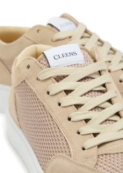 Luxor Slim panelled mesh-knit sneakers