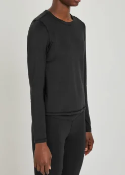 Lux stretch-jersey top