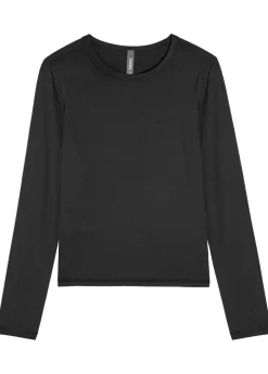 Lux stretch-jersey top