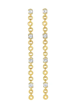 Lyla 18kt gold vermeil drop earrings