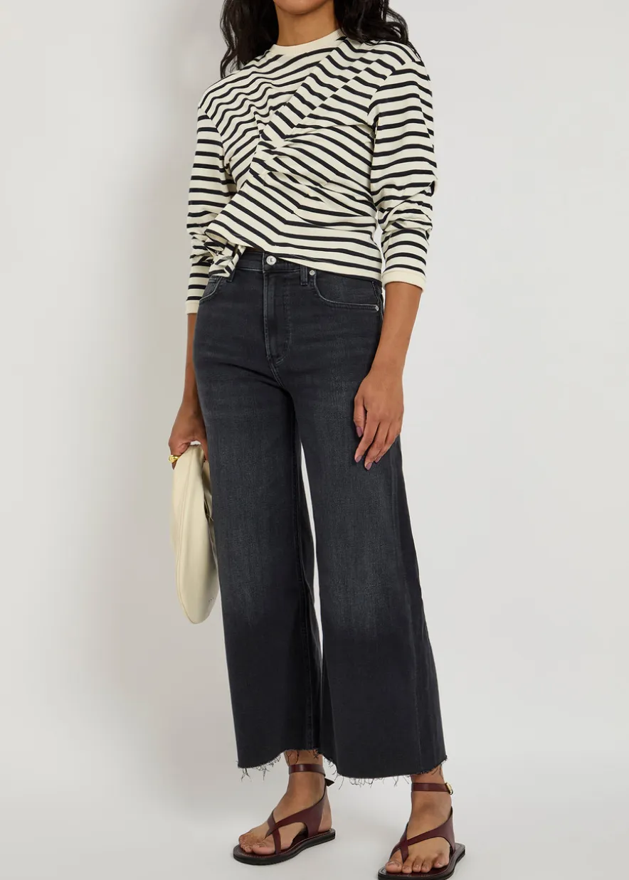 Lyra cropped wide-leg jeans