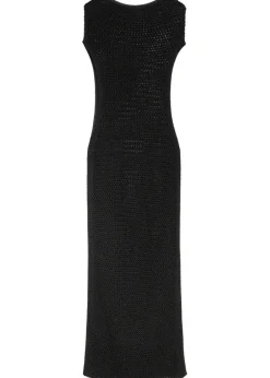Lyra open-knit maxi dress