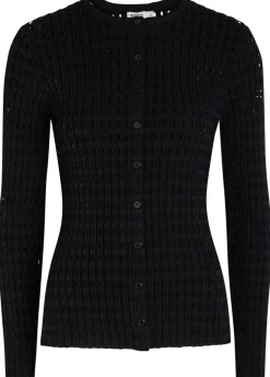 Mabel textured cut-out knit top