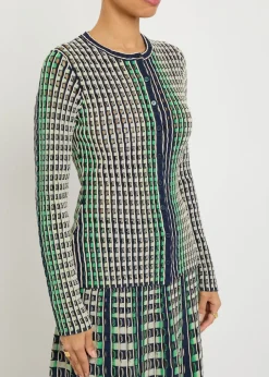 Mabel textured cut-out knit top