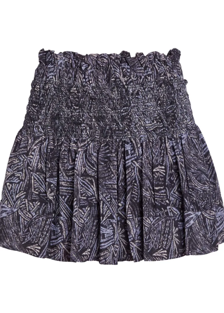 Maelly printed silk shorts