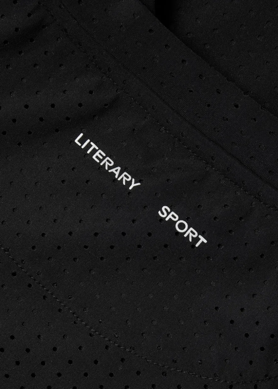 Magda perforated stretch-jersey T-shirt