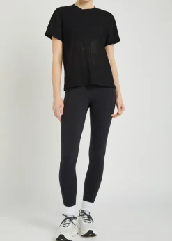 Magda perforated stretch-jersey T-shirt