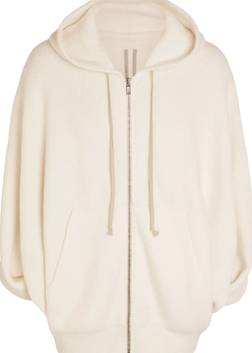 Maglia Zipped hooded knit jumper
