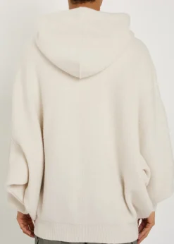 Maglia Zipped hooded knit jumper