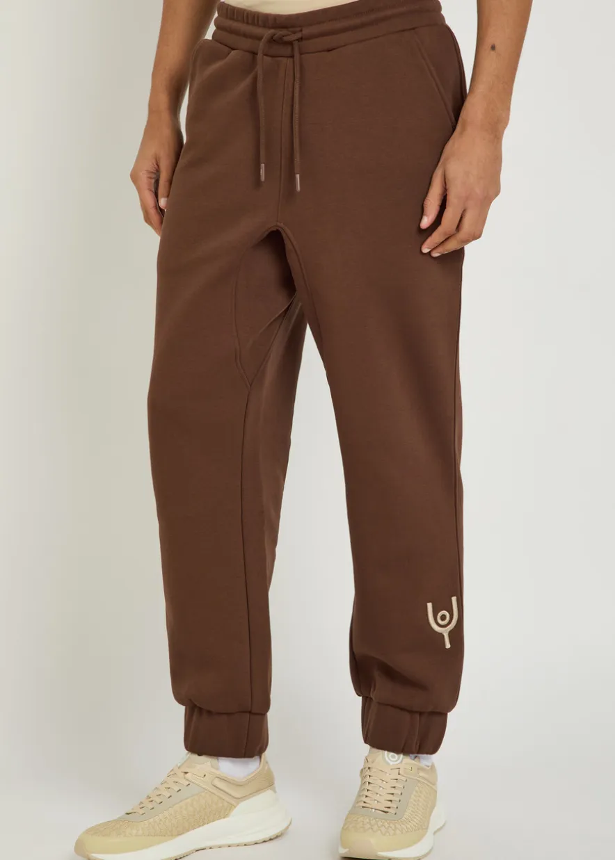 Magna logo-embroidered cotton-blend sweatpants