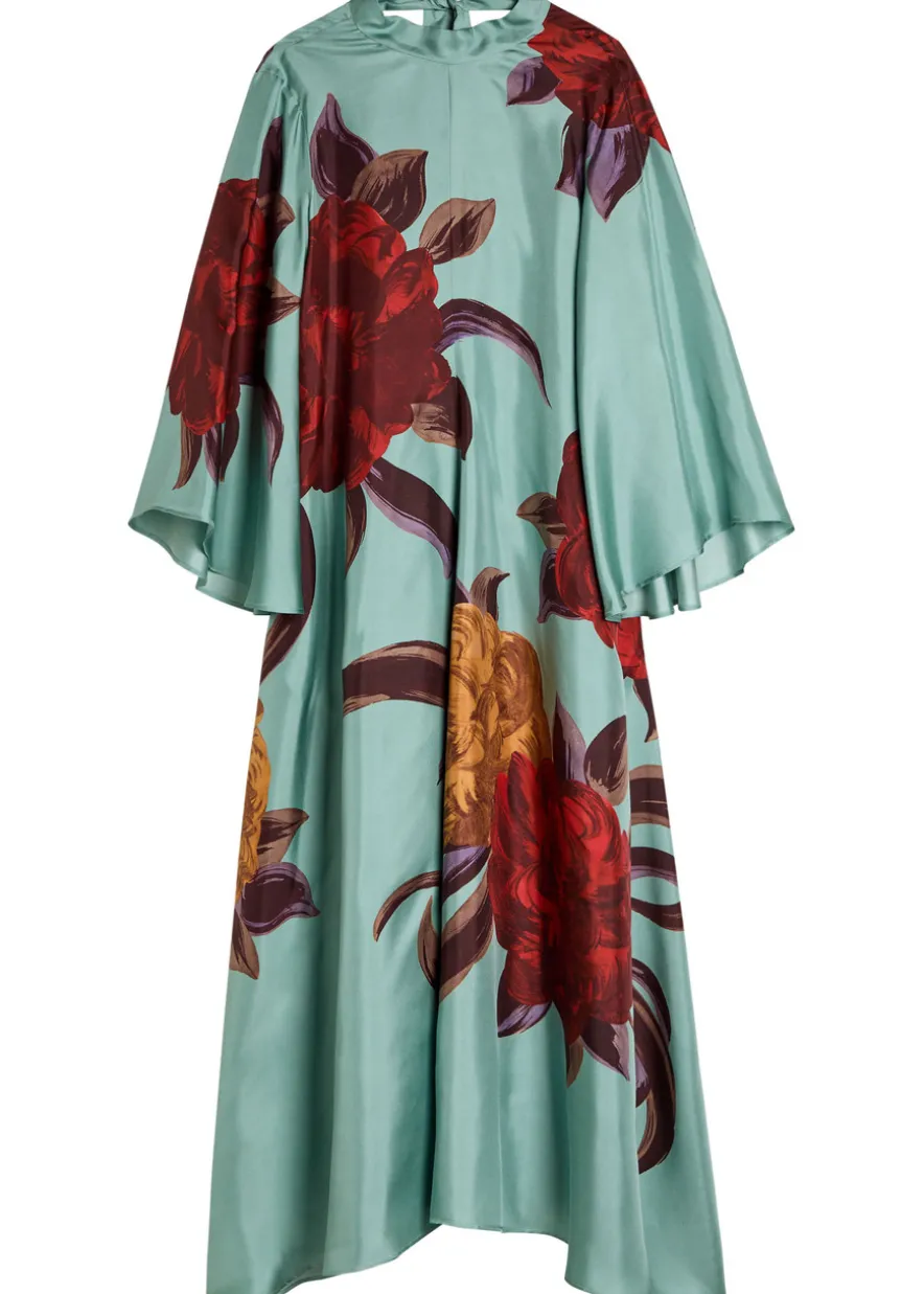 Magnifico floral-print silk maxi dress