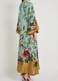 Magnifico printed silk maxi dress