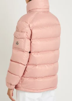 Maire padded hooded laqué nylon jacket