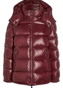Maire padded hooded laqué nylon jacket