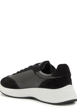 Maison panelled grained leather sneakers