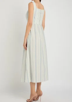 Majory floral cotton midi dress